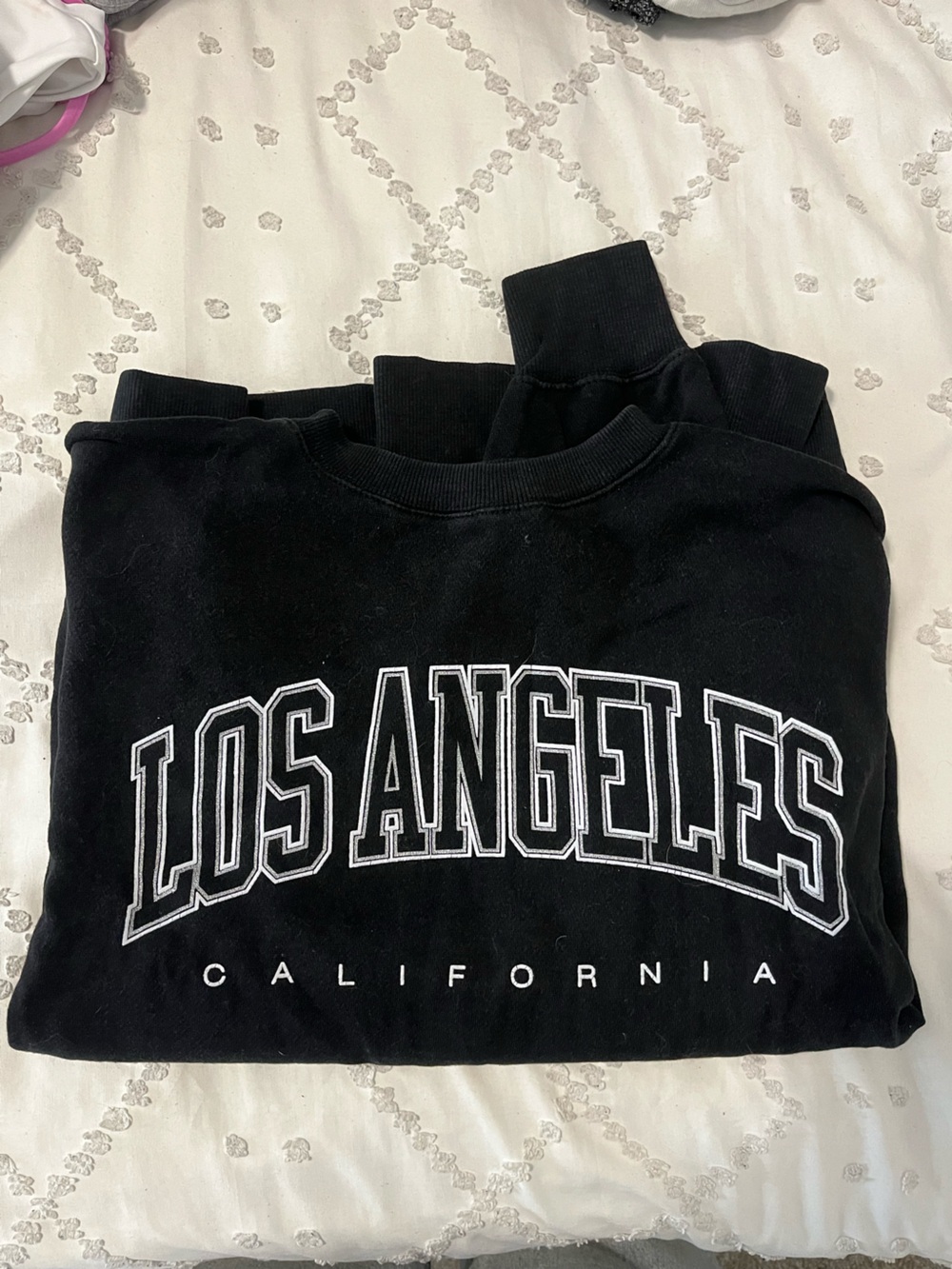 Brandy Melville Los Angeles Black Crewneck